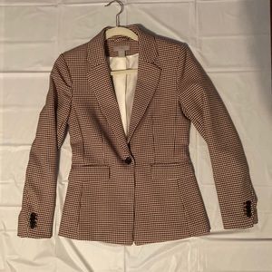 Checkered blazer sz4 H&M